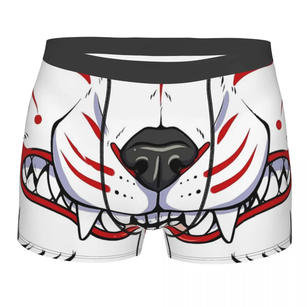 

Men's Demon Grin Underwear Oni Japan Samurai Humor Boxer Shorts Panties Homme Breathable Underpants Plus Size