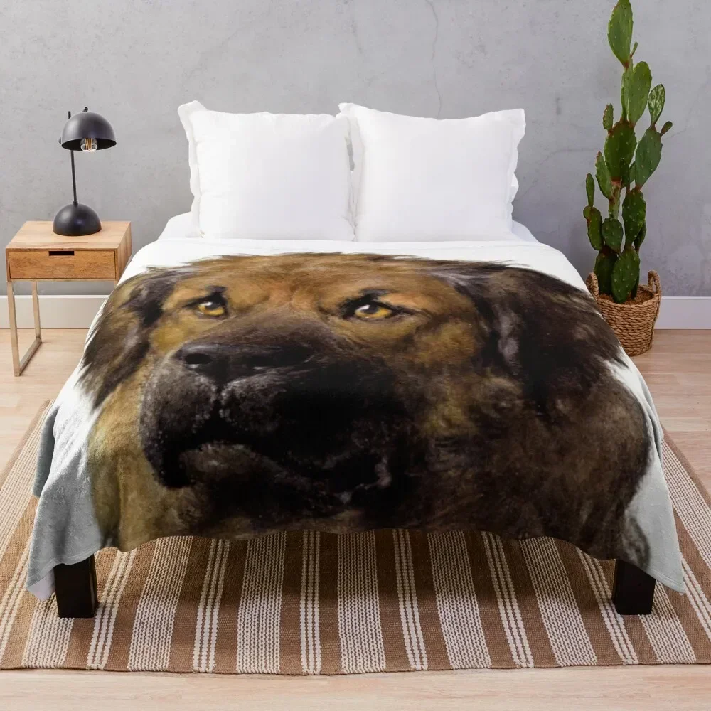 Собака порода леонбергера картина декоративное диванное одеяло Утяжеленные