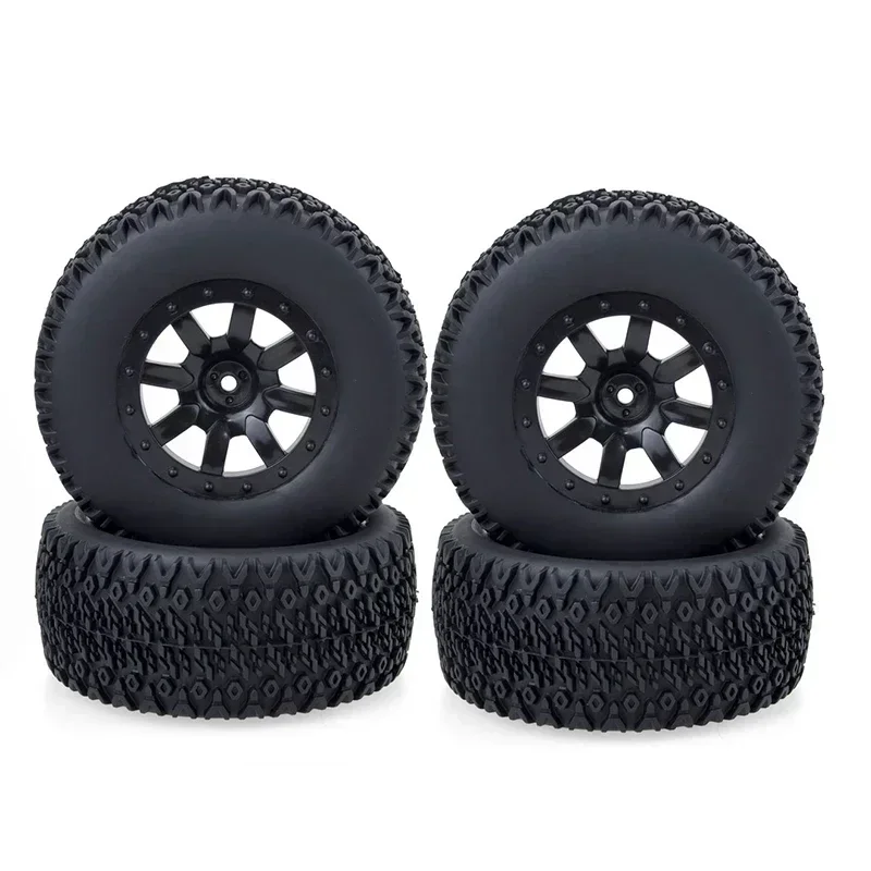 Фото ZD Racing RC Wheel 1:10 Short Course Truck Tires Set 12mm Hub Hex для Trxs Slash HPI VKAR Redcat HSP №2