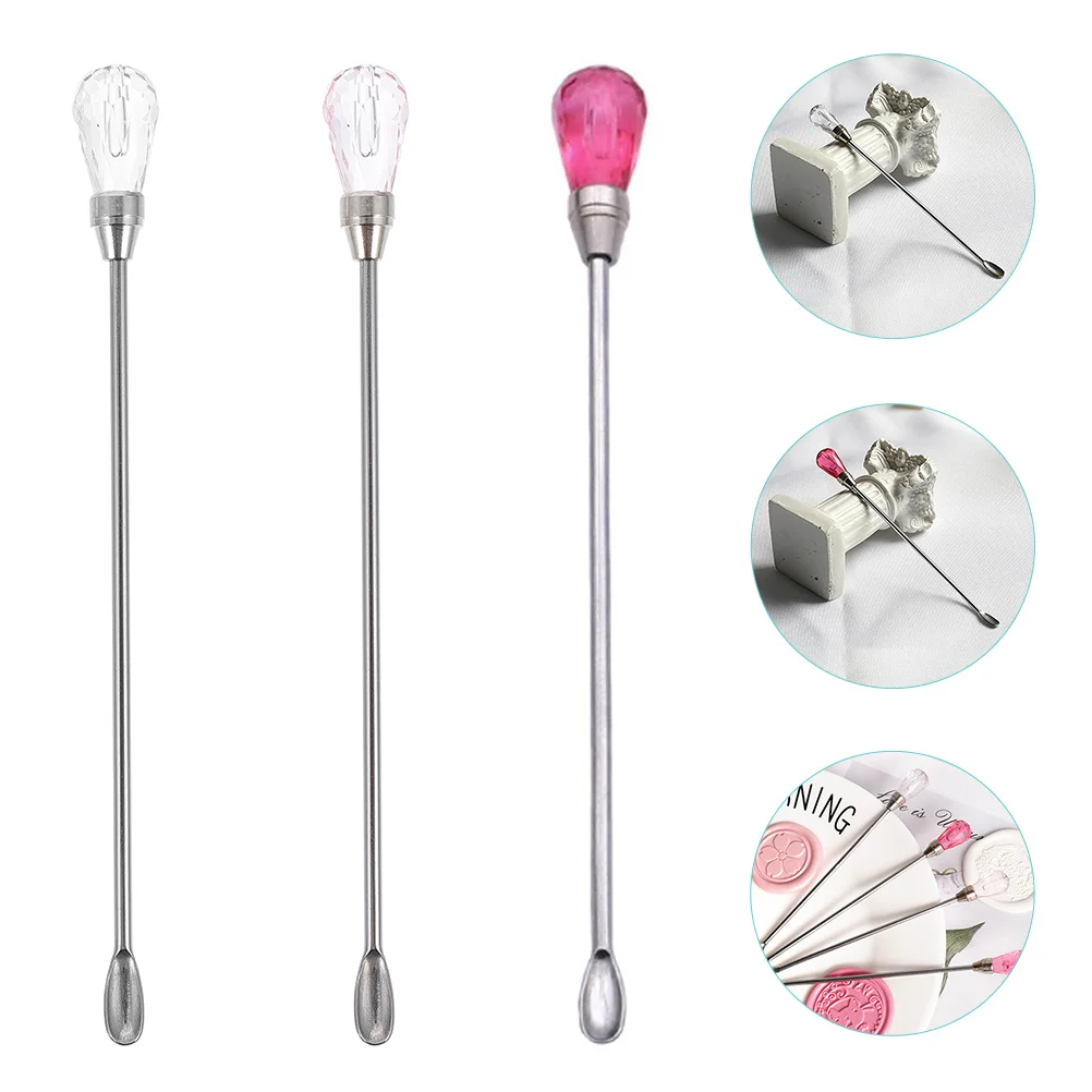 

Wax Stirring Sticks Spoon Seal Sealing Rod Stick Mixing Cocktail Melt Spoons Warmer Stamp Stirrers Stir Stirrer Drink Melting