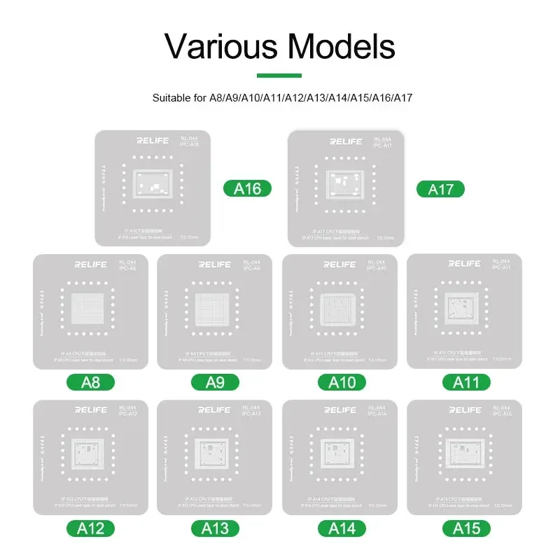 Набор для ремонта центрального процессора RELIFE RL-601MA IP Оловянная фиксация