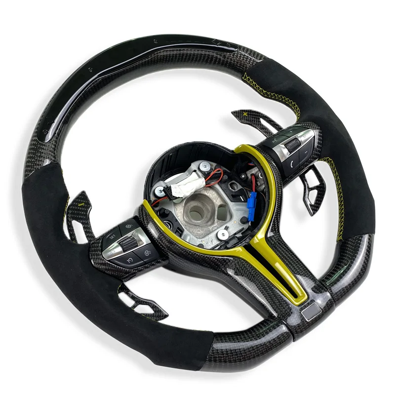 Индивидуальный светодиодный руль из настоящего углеродного волокна для серии M F