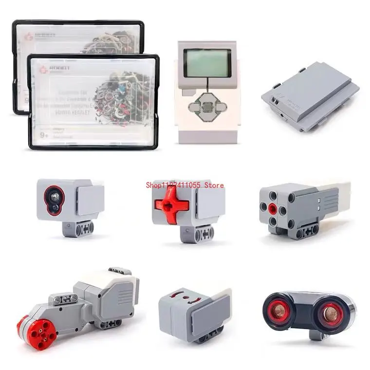 

For Technical EV3 45500 45544 45560 Color Touch Gyro Ultrasound Sensor PF Parts DIY MOC Educational Building Blocks Toys Parts