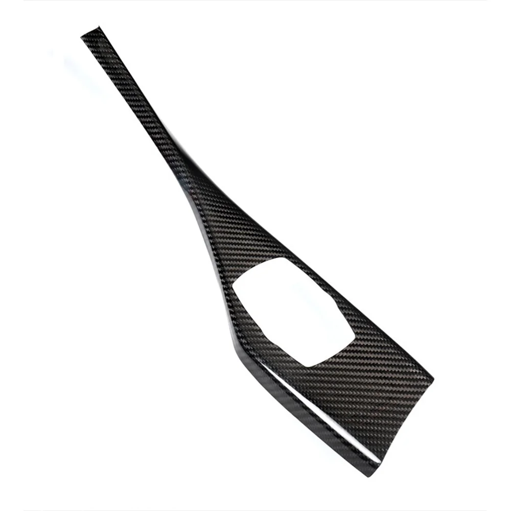 

LHD Real Carbon Fiber Sticker Car Multimedia Knob Panel Cover Interior Trim for-BMW 1 2 Series F20 F21 F22