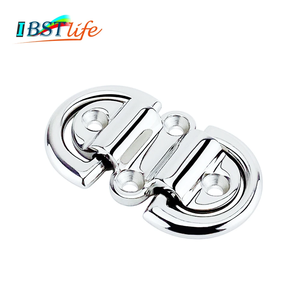 

316 г., двойное D-образное кольцо из нержавеющей стали, складная подставка для крепления глаз, стружка, яхта, моторная лодка, грузовик, полирова...