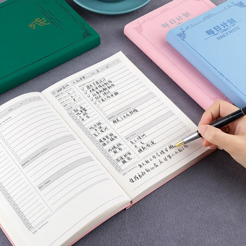 

A5 Daily Planner Notebook Thickened Student Horizontal Line Soft Leather Notebooks Super Thick Book Drawing Notepad Gift