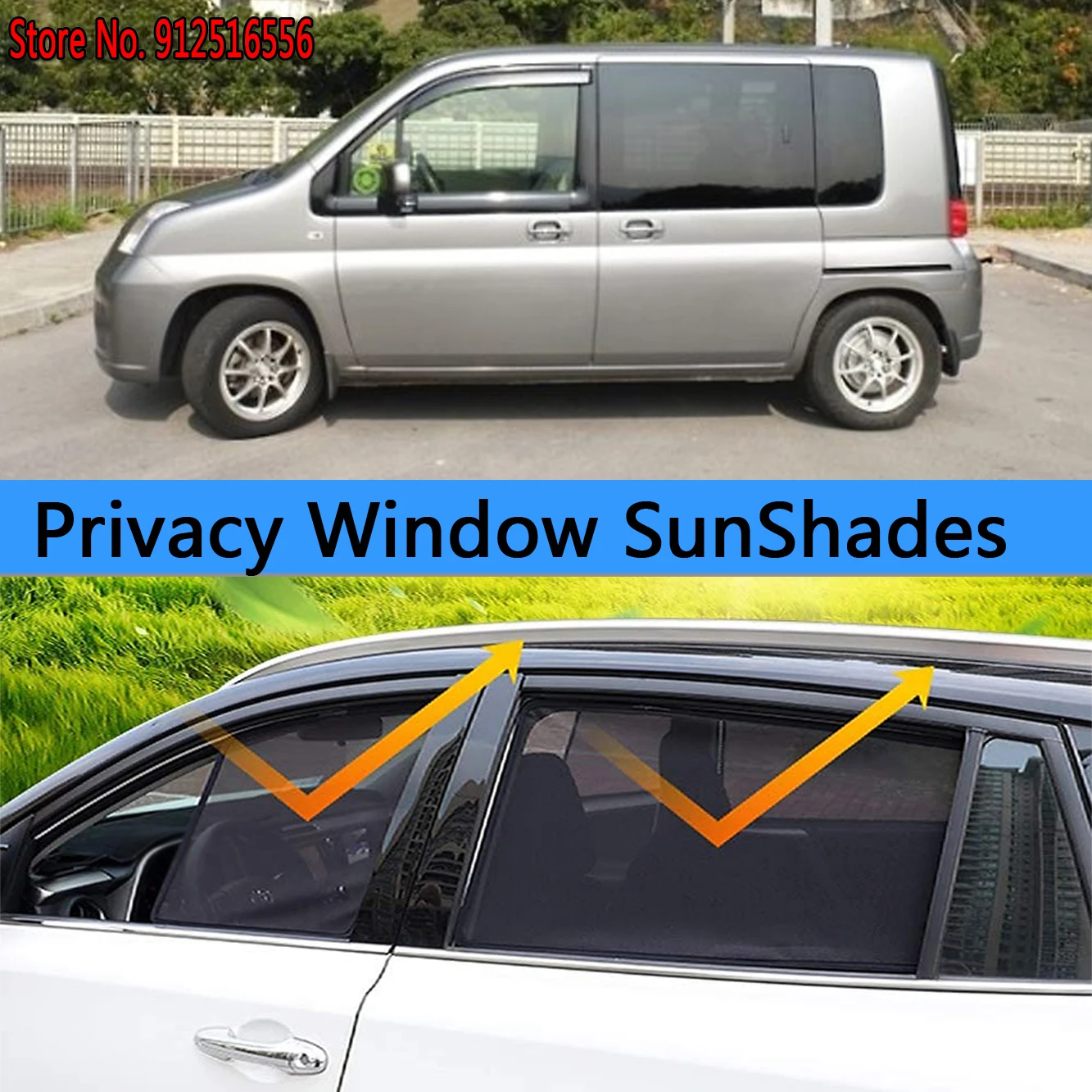 

Side Sun Shade Shading Protection Window SunShade Sunshield Accseeories For Honda Mobilio Spike GB1 GB2 2001- 2008 2003 2006