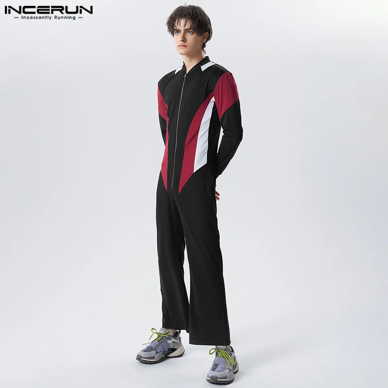 

INCERUN 2023, новые мужские комбинезоны в американском стиле, комбинезоны в стиле пэчворк, цвет женский, дизайнерские Комбинезоны для отдыха, универсальные комбинезоны