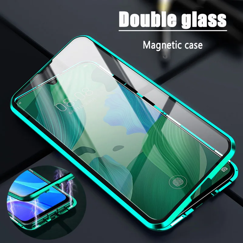 

360° Magnetic Front Back Flip Case For Samsung Galaxy A70S A71 A72 4G 5G A73 Double-Sided Tempered Glass Cover Fundas