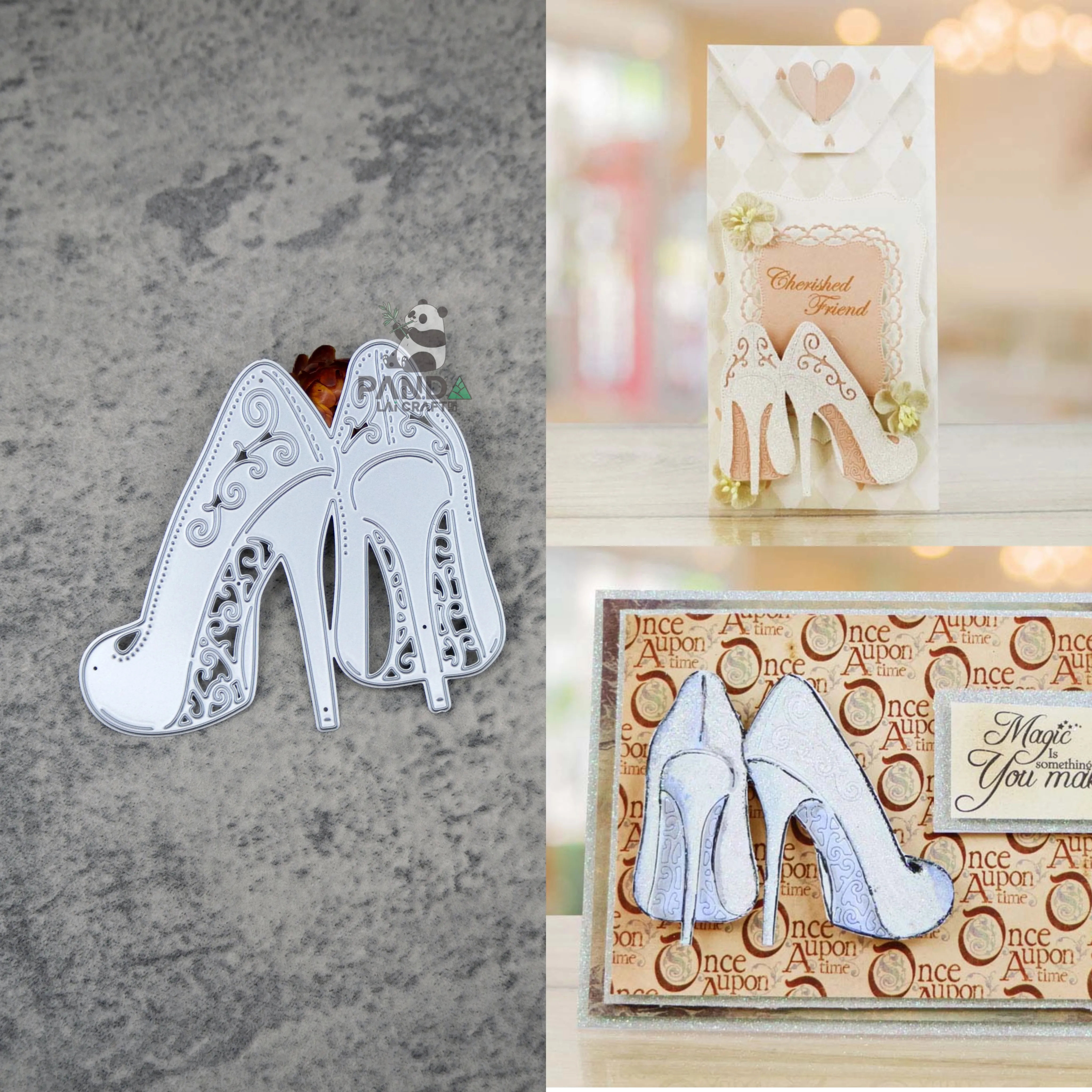 Набор штампов PANDALAI для стеклянных тапочек металлические штампы