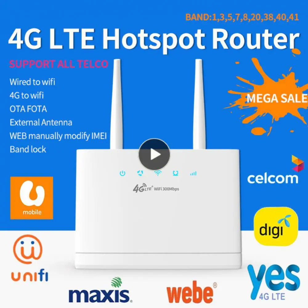 

Sim-роутер с поддержкой точки доступа 32 пользовательский модем беспроводной Wi-Fi доступ в Интернет 4 Съемная антенна Wi-Fi ретранслятор 300 Мбит/с 4g Lte роутер