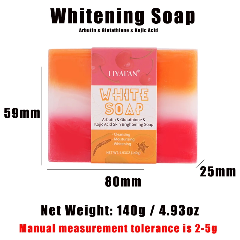 Kojic кислота глютатион арбутин мыло отбеливание кожи увлажнение осветление мытье