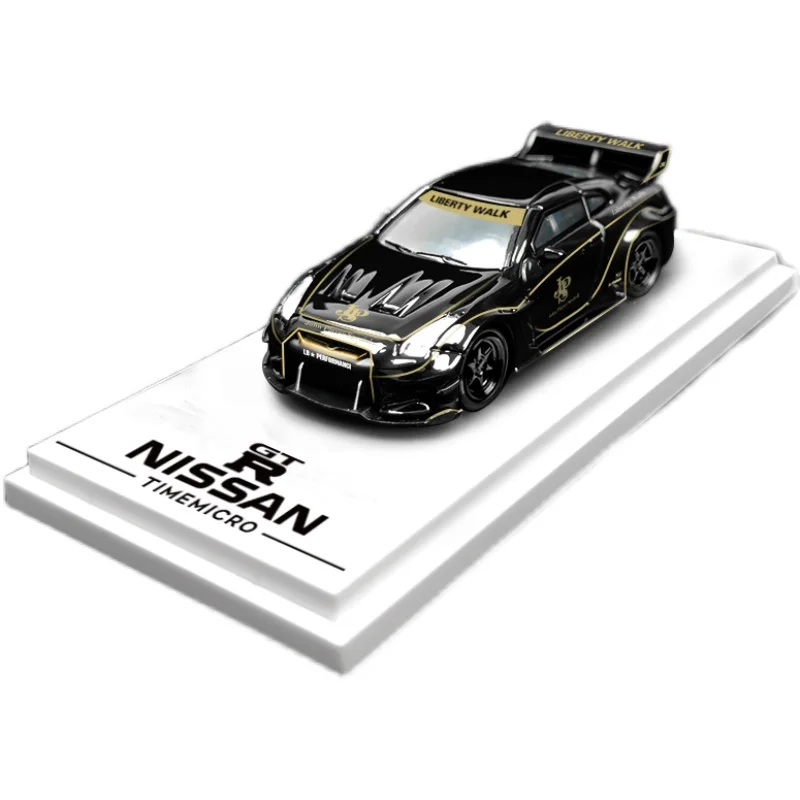 

Модель автомобиля из сплава черного золота TM 1:64 Gtr3.0 Jps, Подарочные игрушки для детей