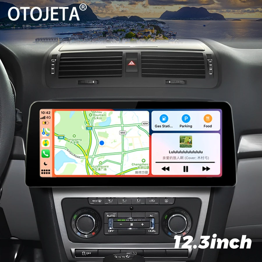 

Автомобильный видеоплеер с экраном 12,3 дюйма, Android 13, 2Din, радио, стерео для SKODA Octavia A5 2008-2013, GPS, мультимедийный плеер для Carplay