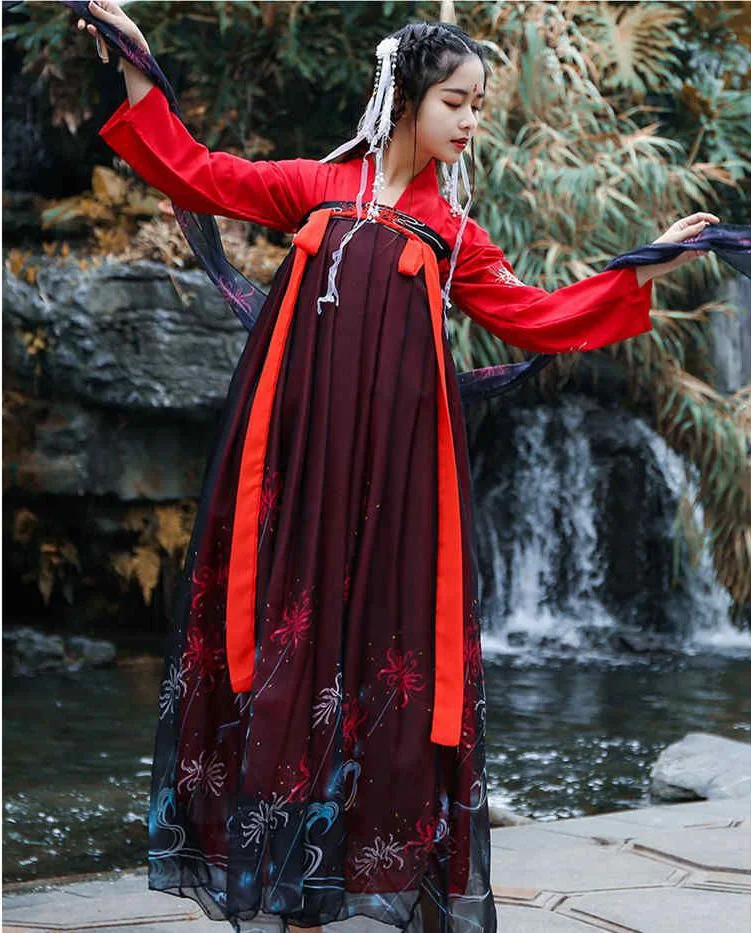 Традиционное китайское платье с длинным рукавом 2022 традиционные китайские