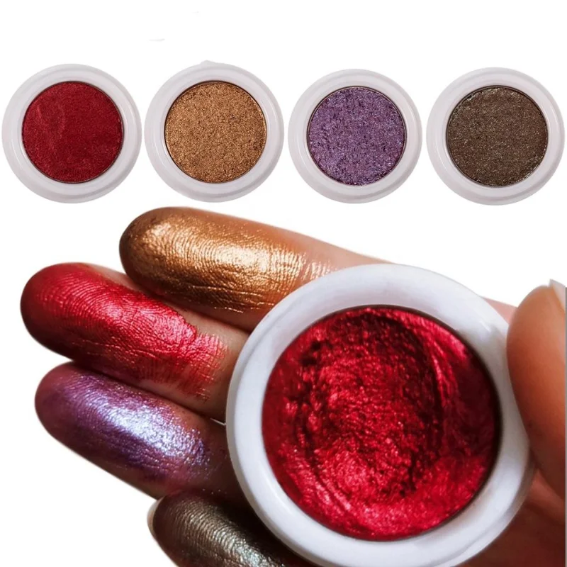 

12 Color Monochrome Glitter Eyeshadow Powder Matte Nude Shiny Silky Smooth Powder Chameleon Pigment Shimmer Eye Cream Eyeshadow