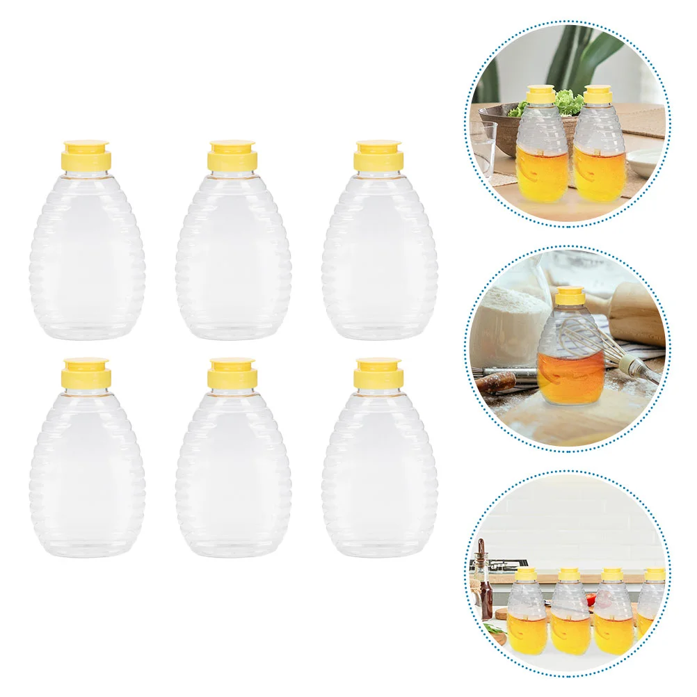 

Honey Bottle Squeeze Bottles Empty Jar Dispenser Syrup Jam Containers Plastic Sauce Jars Container Condiment Dispensers Glue