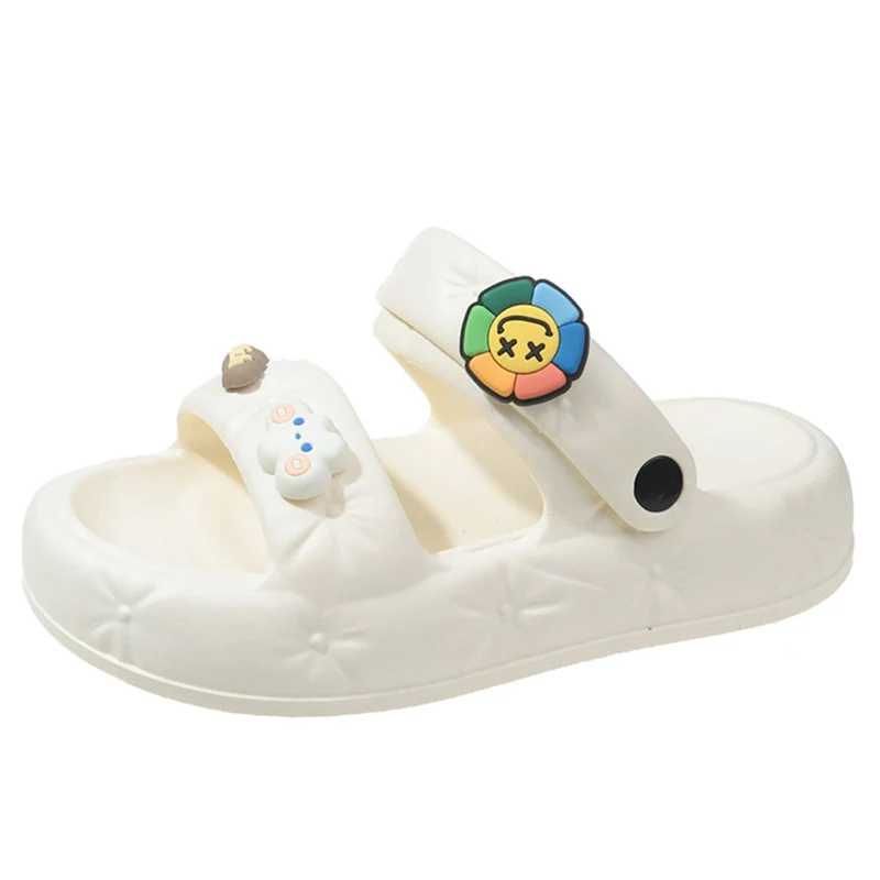 Women's Slippers  Cute Cartoon Decoration Platform Design Home Shoes Non-slip Sweet Sandals 2023 Summer New Outdoors Women Shoes