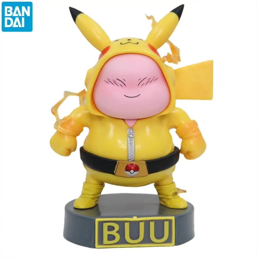 

Bandai Dragon Ball Q-Version Pikachu Majin Buu 15 Cm Anime Collectible Toy Decoration Model Birthday Gift Original New In Stock