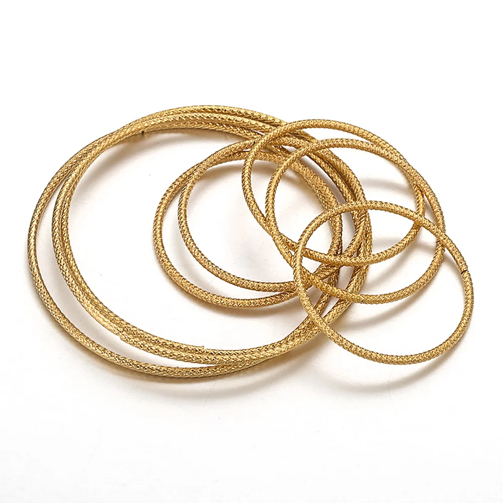 Круглые позолоченные витые закрытые кольца из нержавеющей стали 10 шт. 30 мм 50 для