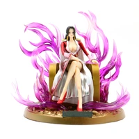 one piece gk action figure anime boa hancock throne pvc 18cm model collection toy exquisite decoration sitting statue figma