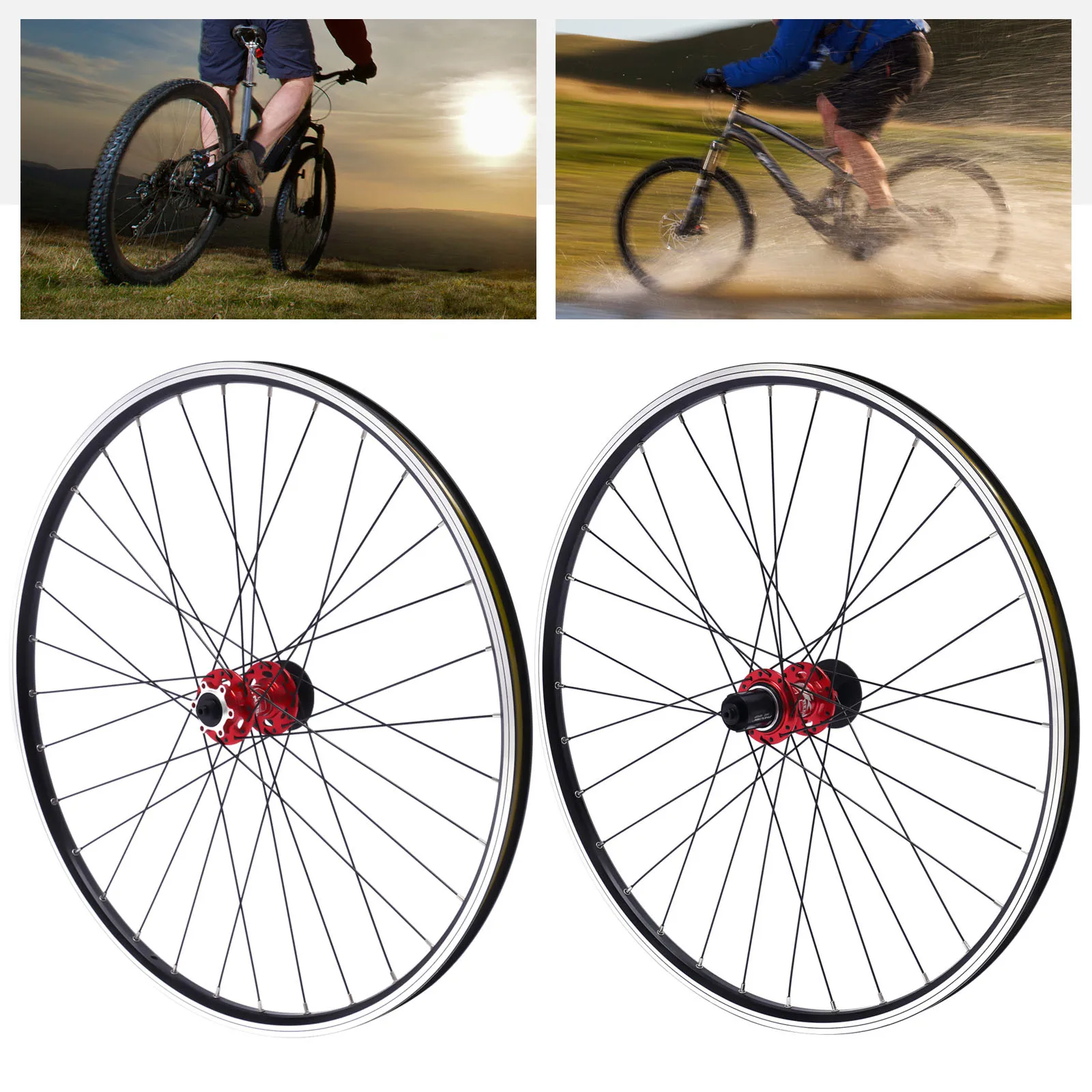 29 Inch Mountain Bike Wheel Set Disc Brake MTB Wheels Set Front & Rear Hub Rim
