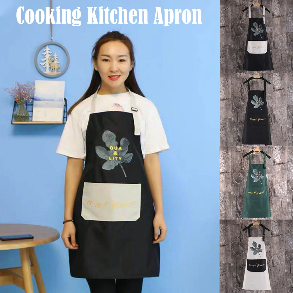 

Nordic Style Cooking Kitchen Adjustable Bib Apron Water Resistant With Large Pocket Cooking Kitchen Aprons Kitchen Accessory
