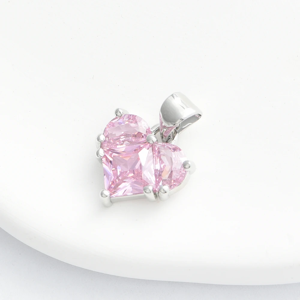 Подвески в форме кубического сердца DARENLI 2 шт