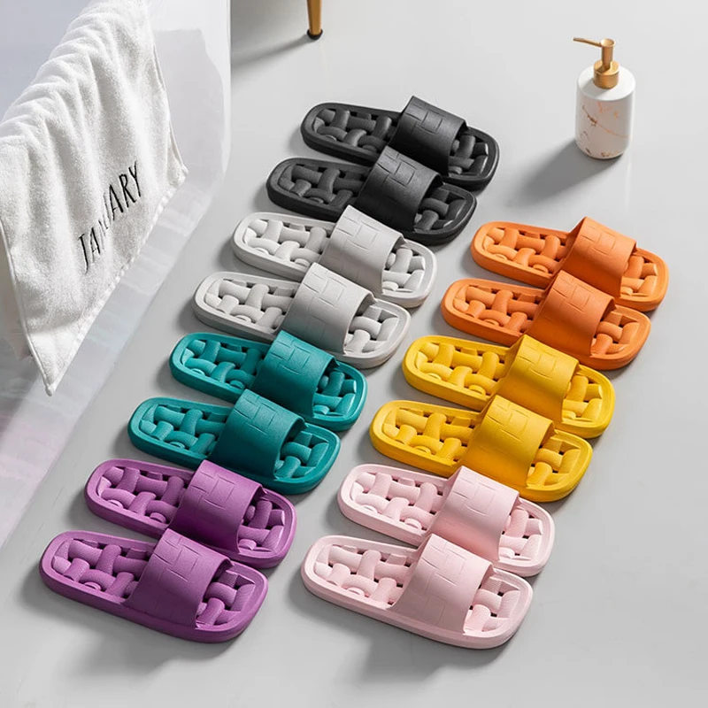 Ажурные шлепанцы для ванной комнаты женская модель рандомные пляжные сандалии