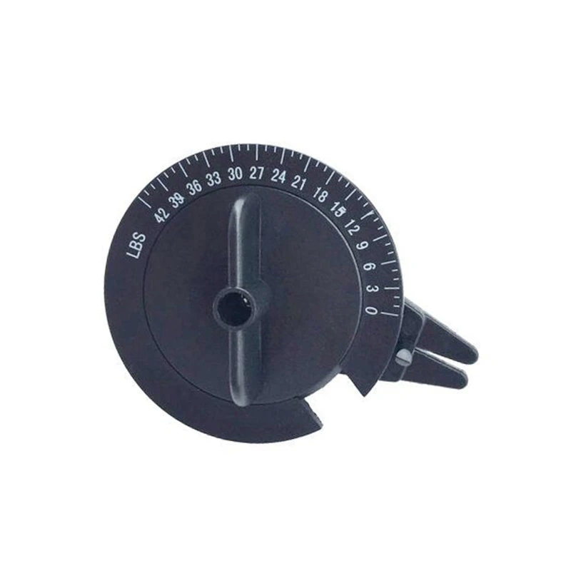 

448D Tension Gauge, Badminton Racket String Meter Clear Reading Simple Operation for Knowing Pressure Value Black