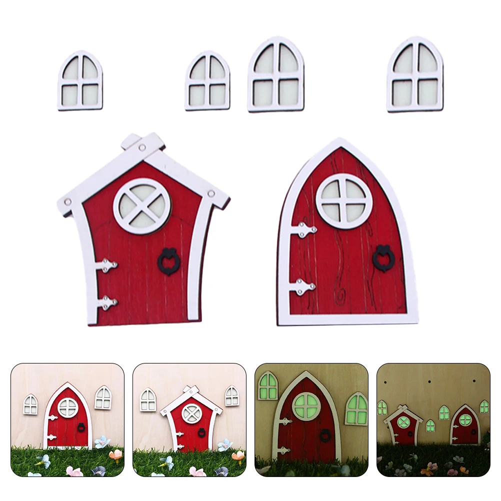 

Door Fairy Miniature Elf Windowdecor Tree Garden Wood Dark Theglow Houseornament Hanging Adornment Model Scene Luminous Glowing