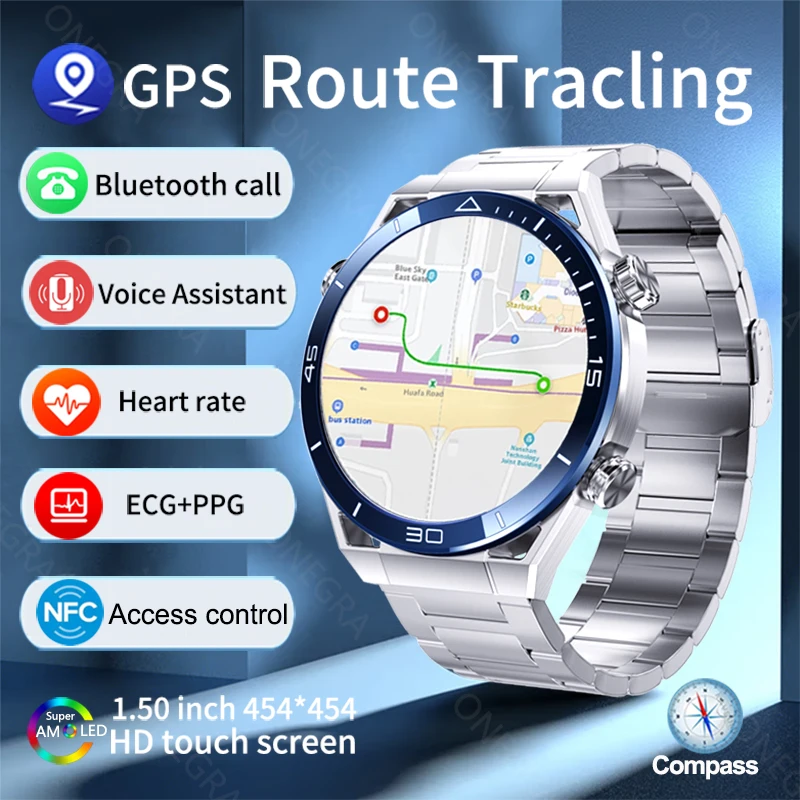 For Huawei Watch Ultimate New Smart Watch Men NFC ECG+PPG Bluetooth Call GPS Motion Tracker Compass Bracelet Business Smartwatch