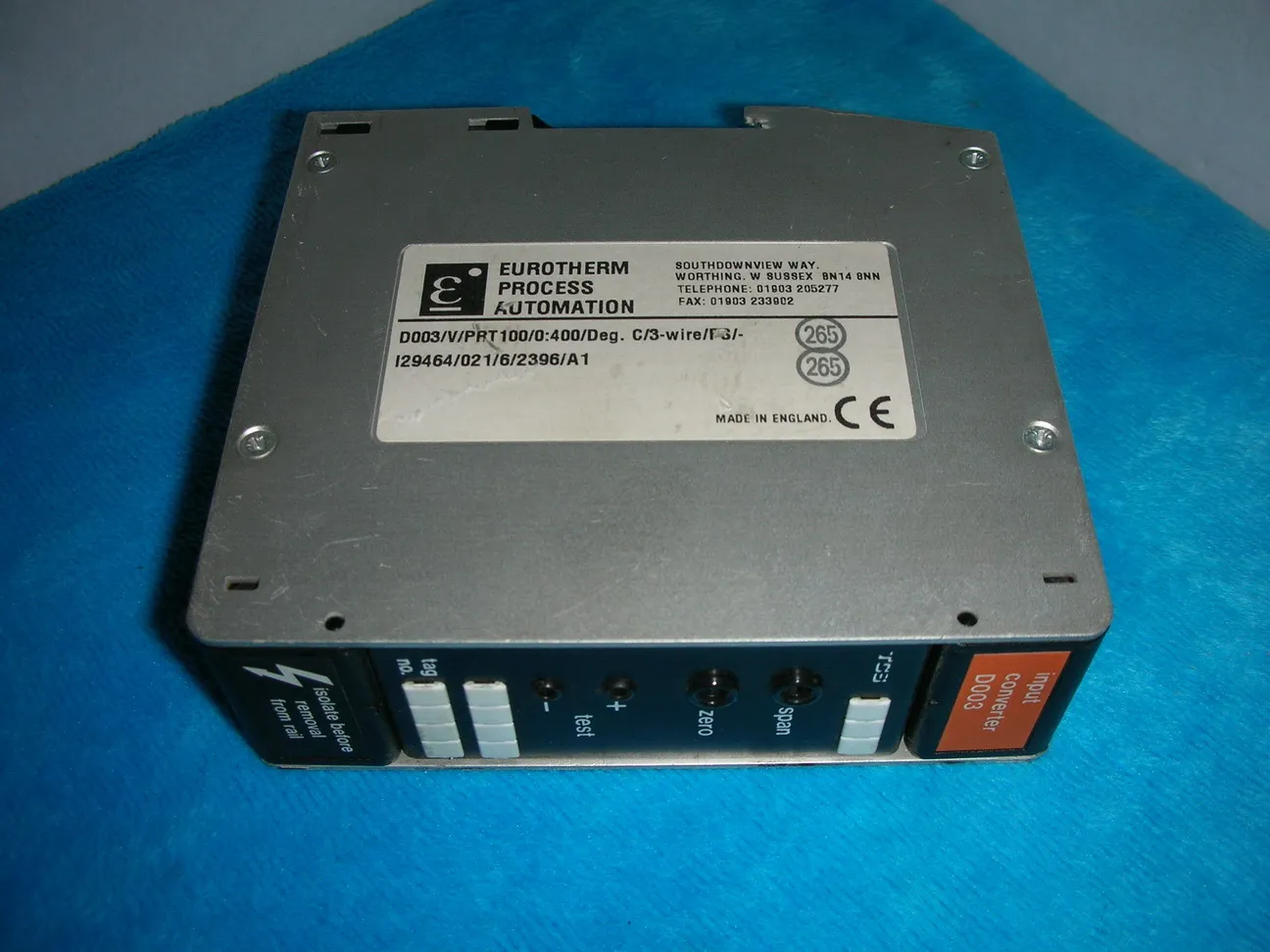 1 шт. ★ D003 D003/V/PRT100/0:400/DEG I29464 EUROTHERM