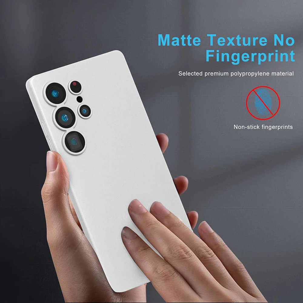 Ультратонкий матовый чехол для телефона 0 3 мм Samsung Galaxy S25 S24 Ultra Plus S25+ прозрачный