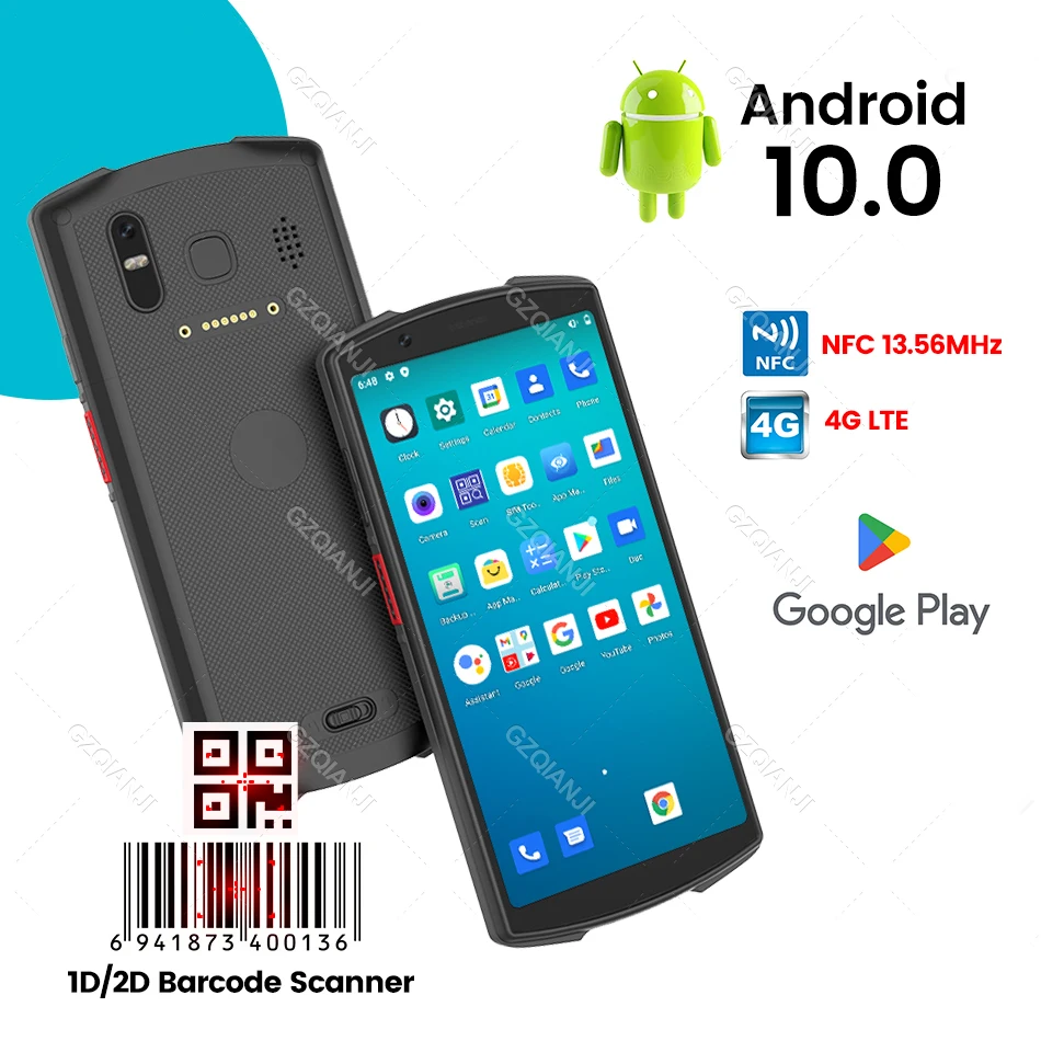 

4G Android 10 PDA портативный Pos-терминал QR 2D Honeywell 6603 сканер штрих-кодов 4G NFC GPS считыватель штрих-кодов портативный коллектор данных