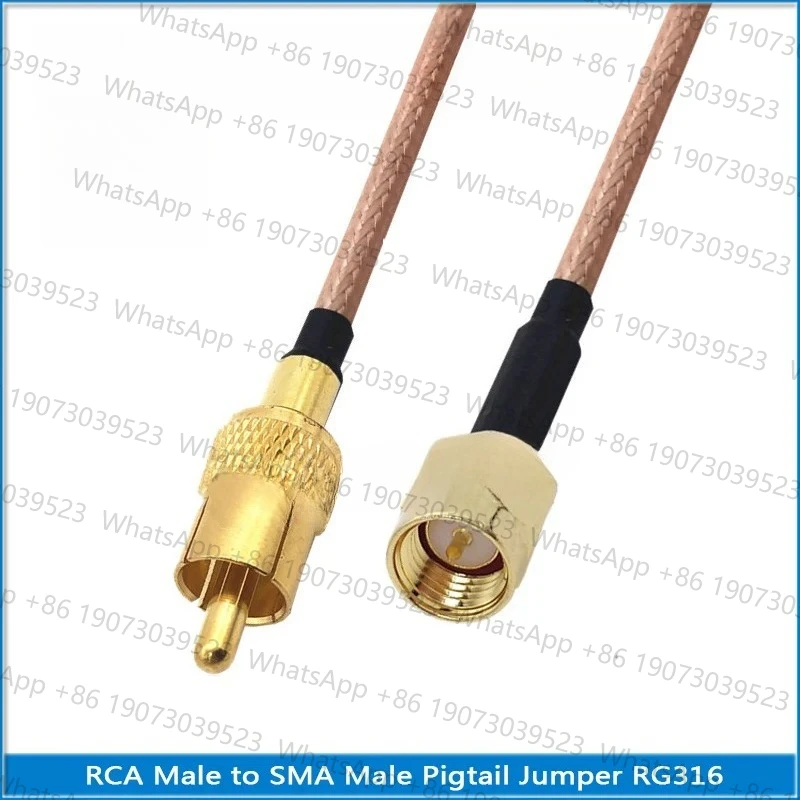 Фото SMA Male to SMB RCA MCX MMCX FME TS9 F TV Мужской Женский Прямоугольный 90-градусный коаксиальный тип Перемычка с косичкой RG316 Удлинительный кабель №4