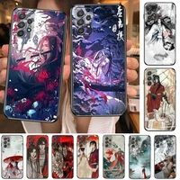 mo dao zu shi anime comic phone case hull for samsung galaxy a70 a50 a51 a71 a52 a40 a30 a31 a90 a20e 5g a20s black shell art ce
