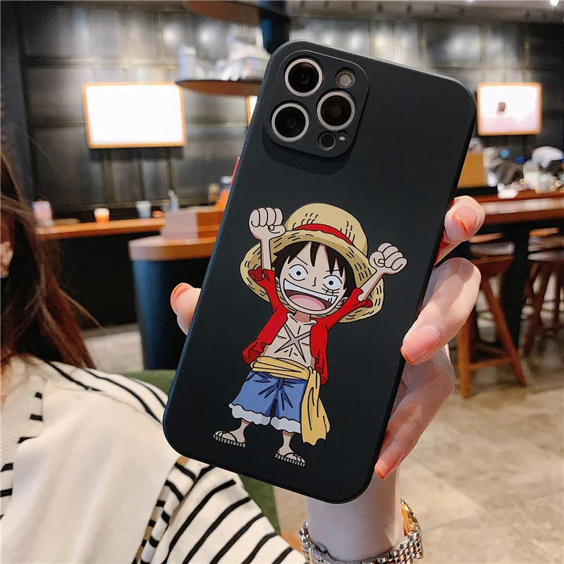 Чехол для телефона Kawaii Cartoon Roronoa Zoro One Piece Cute Anime Luffy Iphone 14 13 12Promax прямой край жидкий