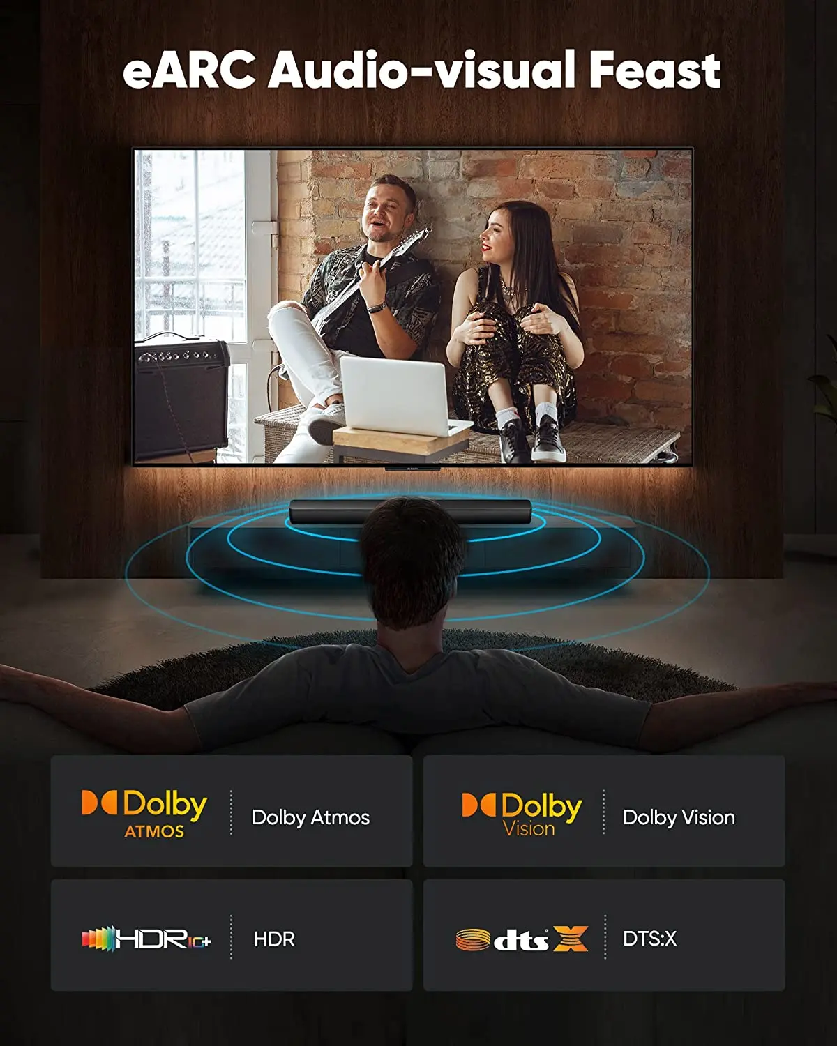 Сверхскоростной кабель HDMI 2.1 48 Гбит/с 8K/60 Гц 4K/120 совместимый с HDTV/PS5/Blu-ray