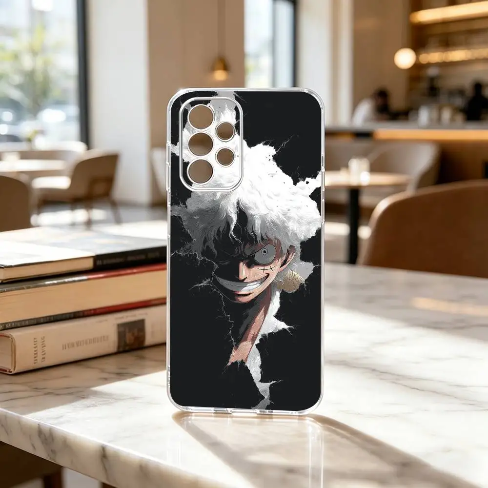 Фото Прозрачный чехол для телефона One Piece Luffy Gear 5 (аниме) для Samsung S25, S24, S21, S22, S23, S30, Ultra, S20, Plus, Fe №3