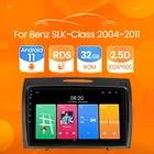 2 ГБ + 32 ГБ, Android 11 автомобильный проигрыватель с радио и GPS для Mercedes Benz SLK R171 W171 2000 2001-2011 стерео Мультимедийный блок Поддержка Wi-Fi RDS BT
