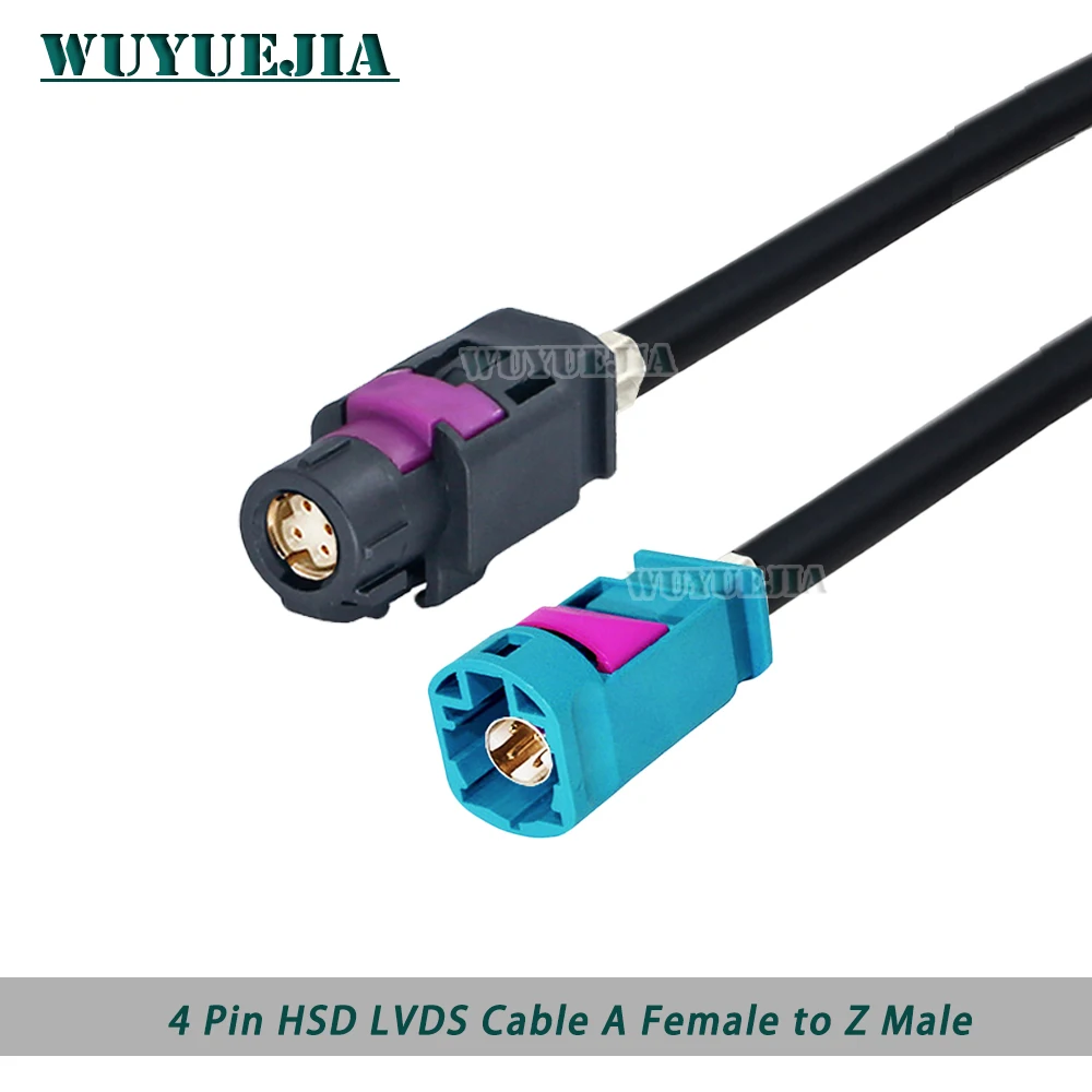 

HSD Cable USB Electric Cable Z Type to A Type 4Pin HSD Male to Female Jack to Jack 535 4-Cores Cable for Benz BMW Audi Tesla VW