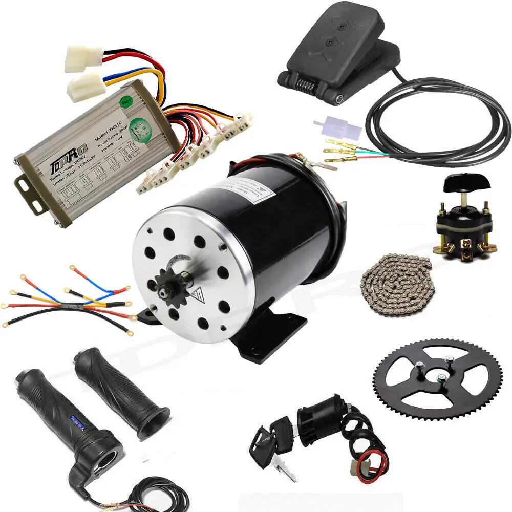 

TDRPO 500W 36V DC Brush Motor Kit Controller Electric Scooter E Bike Razor Quad Dirt