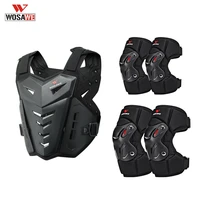 wosawe motocross body armor motorcycle jacket motocross moto vest back chest protector off road dirt bike protective gear