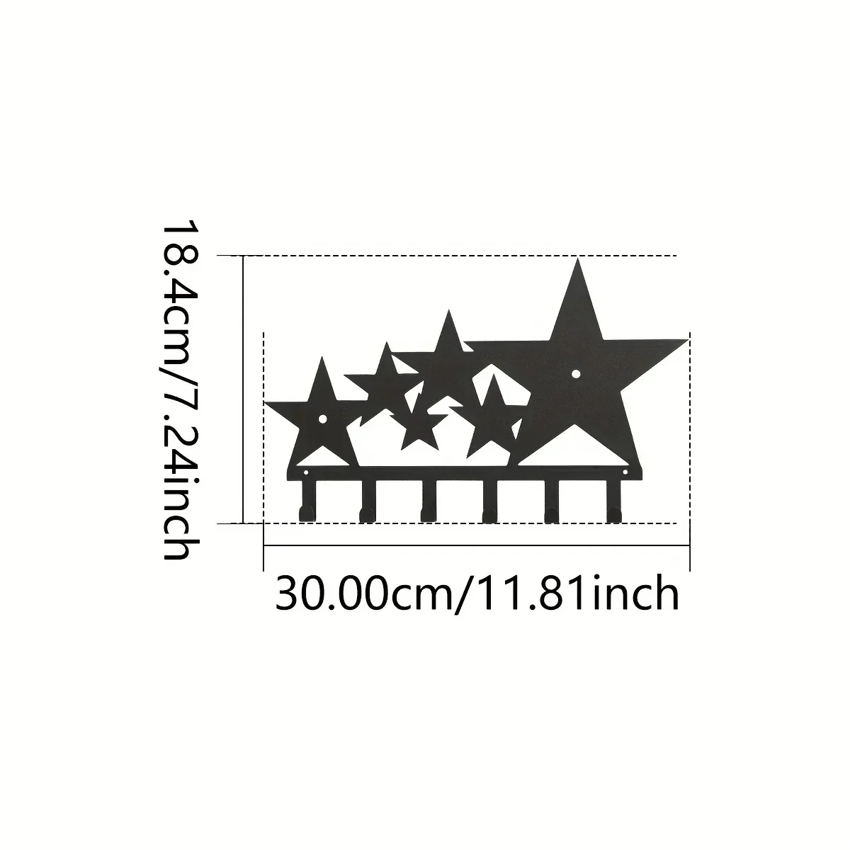 CIFBUY металлические креативные крючки для ключей со звездами бытовая