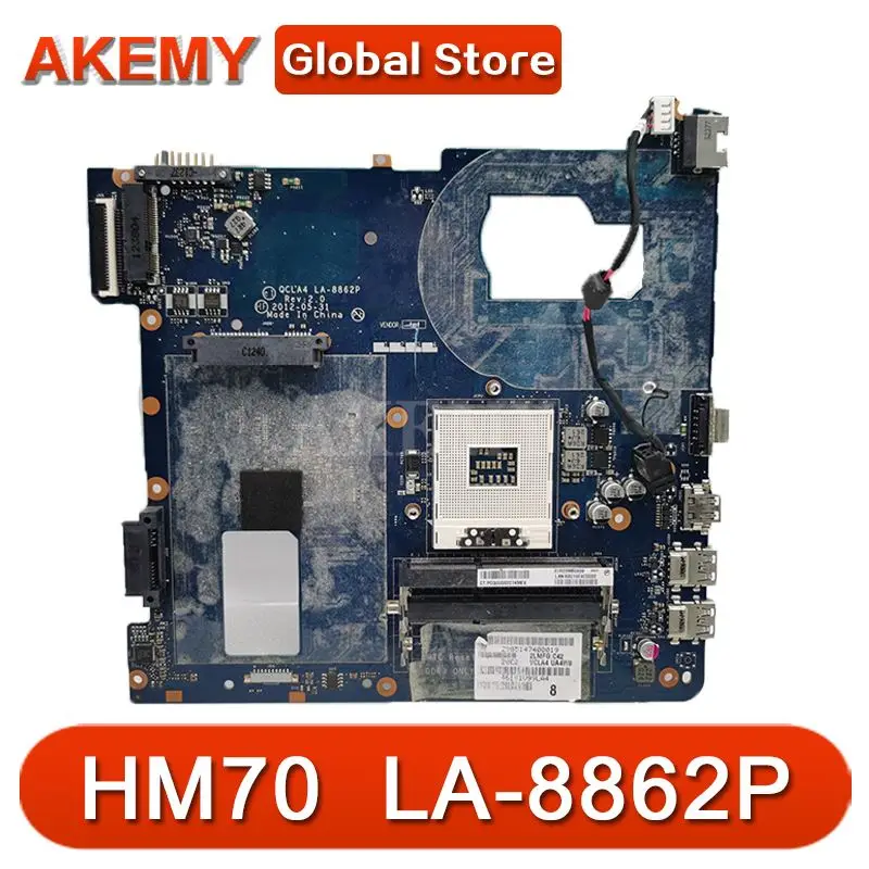 

AKemy Laptop motherboard for Samsung NP350V5C NP350V5X PC Mainboard HM70 QCLA4 LA-8862P BA59-03539A BA59-03539B tesed DDR3