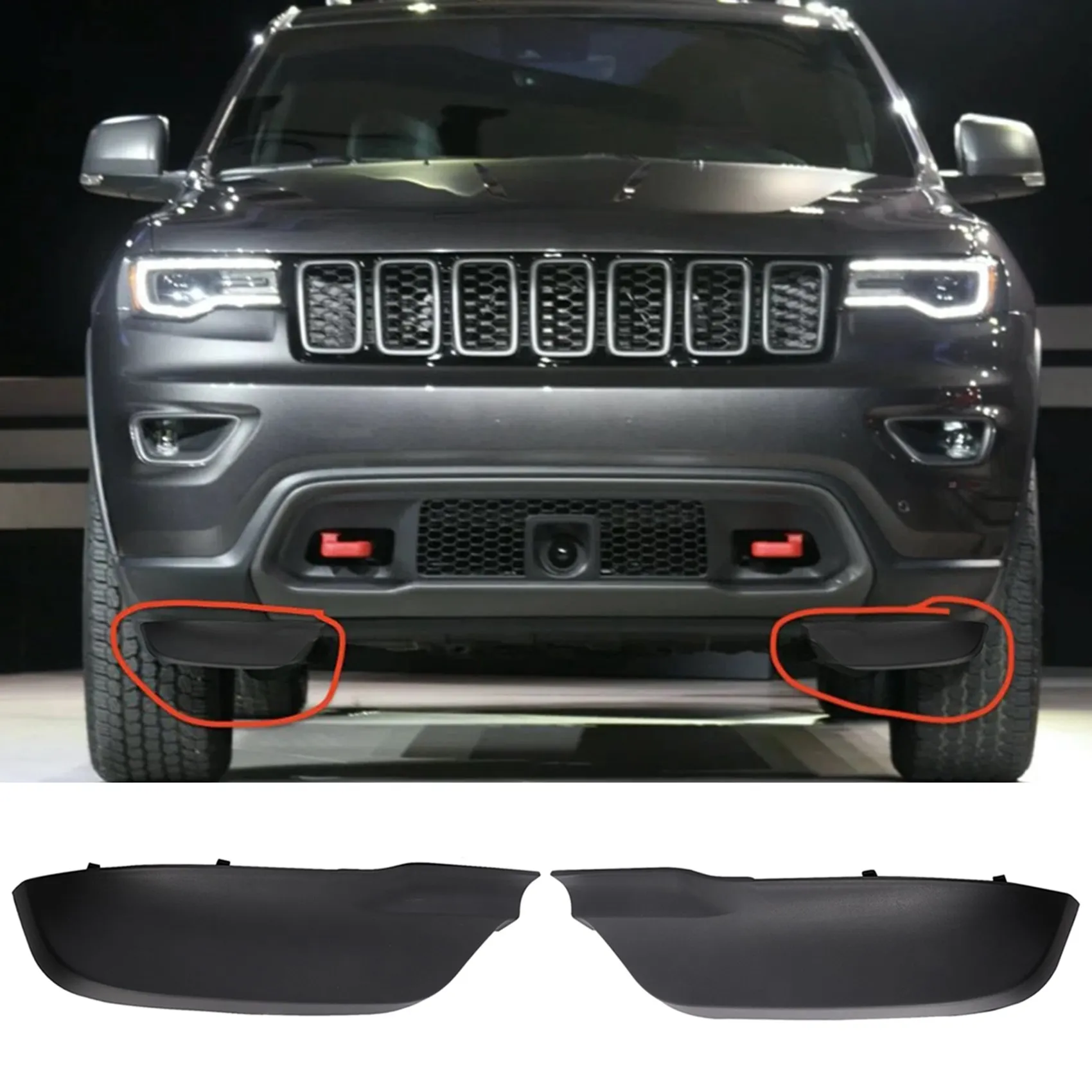Передняя крышка бампера распорная панель R/H &amp L/H наполнитель Spat для Jeep Grand Cherokee