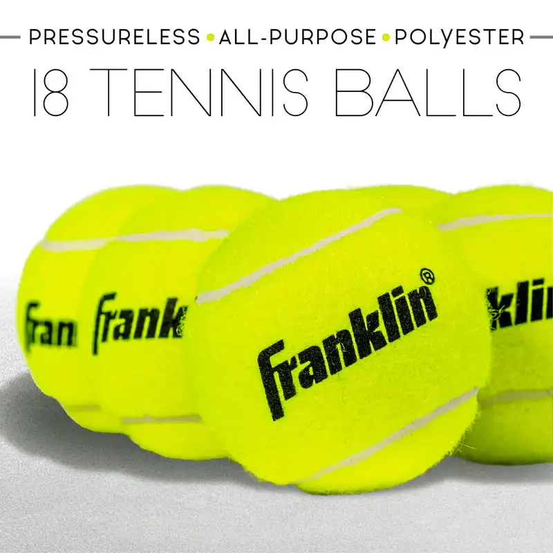 

Premium Quality, Durable 18 Pack Less Tennis Balls for Both Newbies and Experts Alike.
