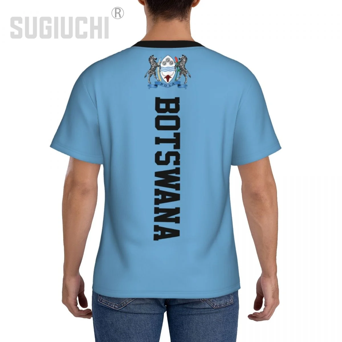 Облегающая Спортивная футболка с флагом Ботсваны 3D для мужчин и женщин футболки