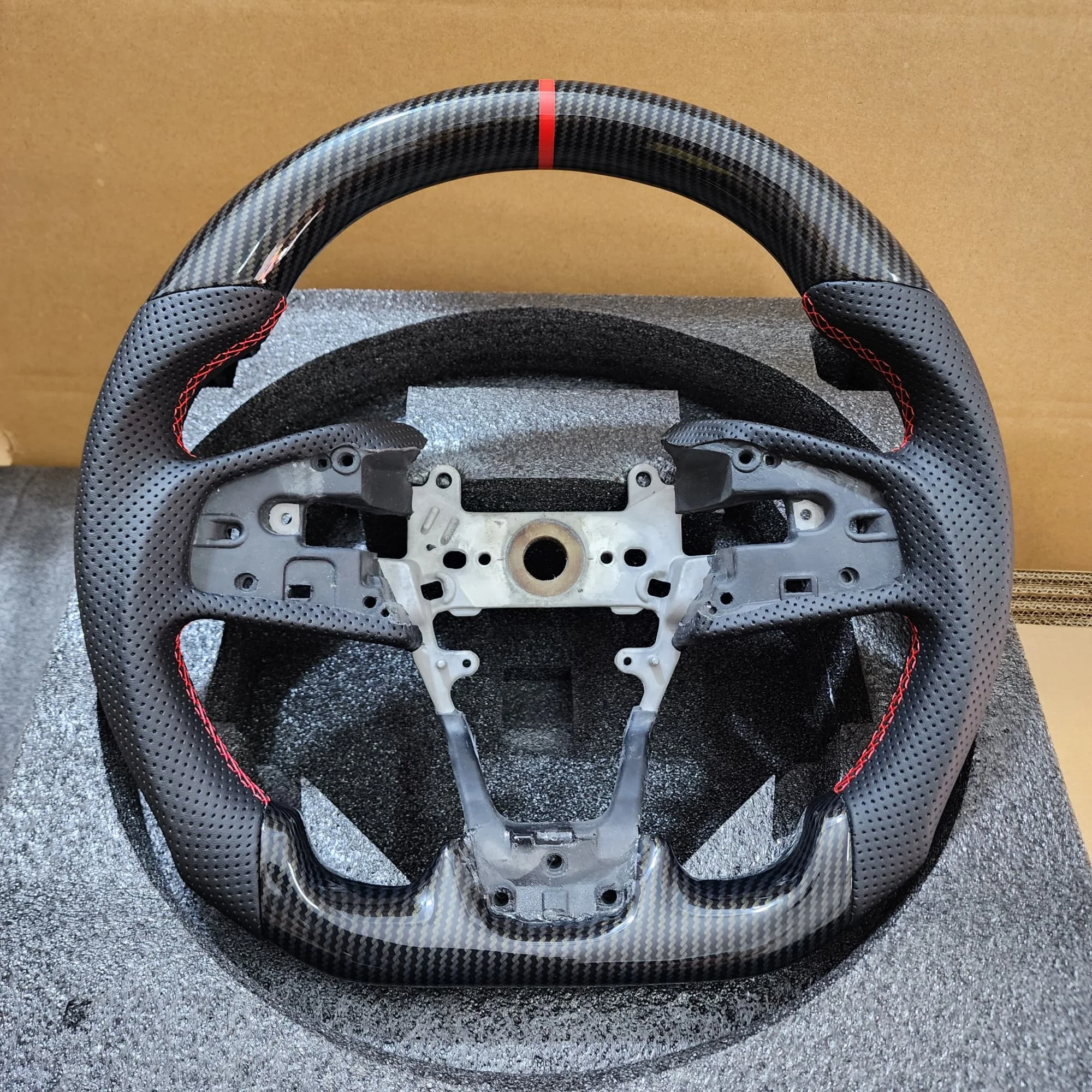 Рулевое колесо Hydro-Dip из углеродного волокна для Honda Civic FC FK8 Type R North America Spec 2016-2021